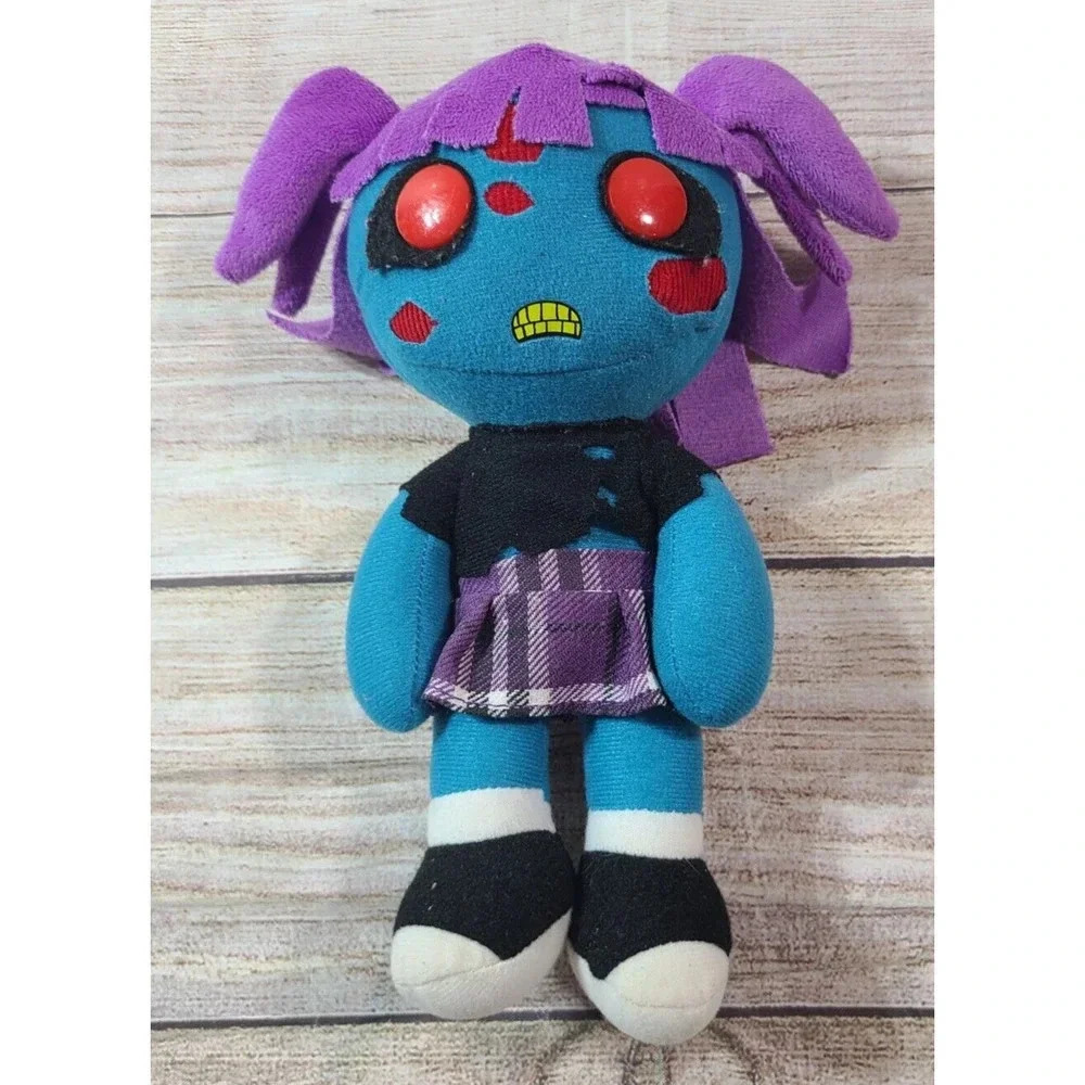 Mezco Creepy Cuddlers Plush Ophelia Stuffed Doll Zombie Blue Halloween 9" 2011